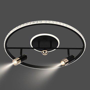Dimmbare LED-Deckenleuchte LED/60W/230V 3000-6500K schwarz + Fernbedienung