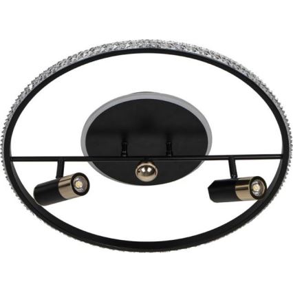 Dimmbare LED-Deckenleuchte LED/60W/230V 3000-6500K schwarz + Fernbedienung