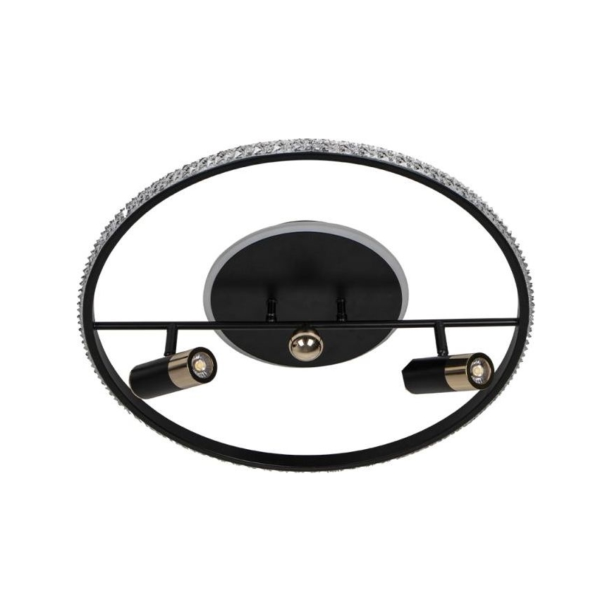 Dimmbare LED-Deckenleuchte LED/60W/230V 3000-6500K schwarz + Fernbedienung