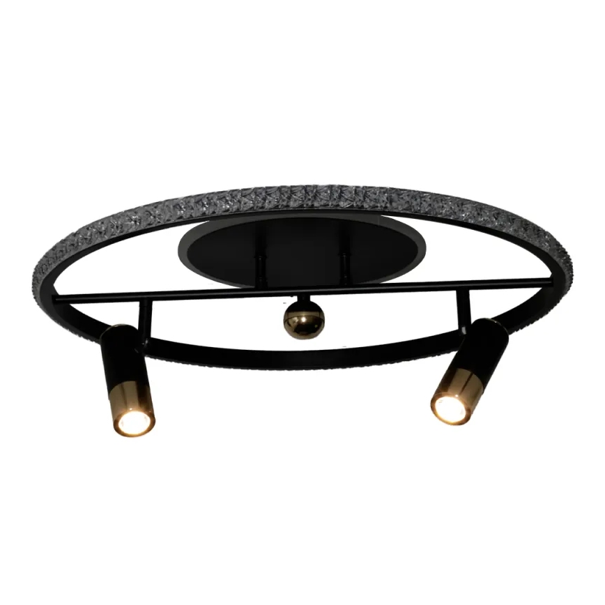 Dimmbare LED-Deckenleuchte LED/60W/230V 3000-6500K schwarz + Fernbedienung