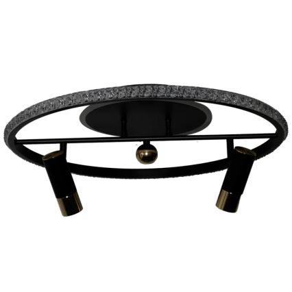 Dimmbare LED-Deckenleuchte LED/60W/230V 3000-6500K schwarz + Fernbedienung
