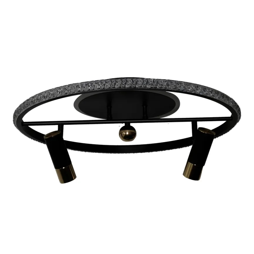 Dimmbare LED-Deckenleuchte LED/60W/230V 3000-6500K schwarz + Fernbedienung
