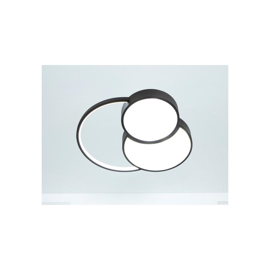 Dimmbare LED-Deckenleuchte LED/60W/230V 3000-6500K schwarz + Fernbedienung