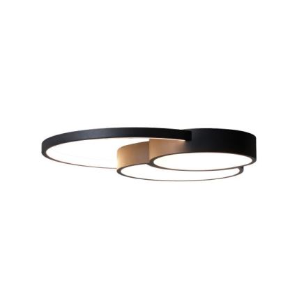 Dimmbare LED-Deckenleuchte LED/60W/230V 3000-6500K schwarz + Fernbedienung