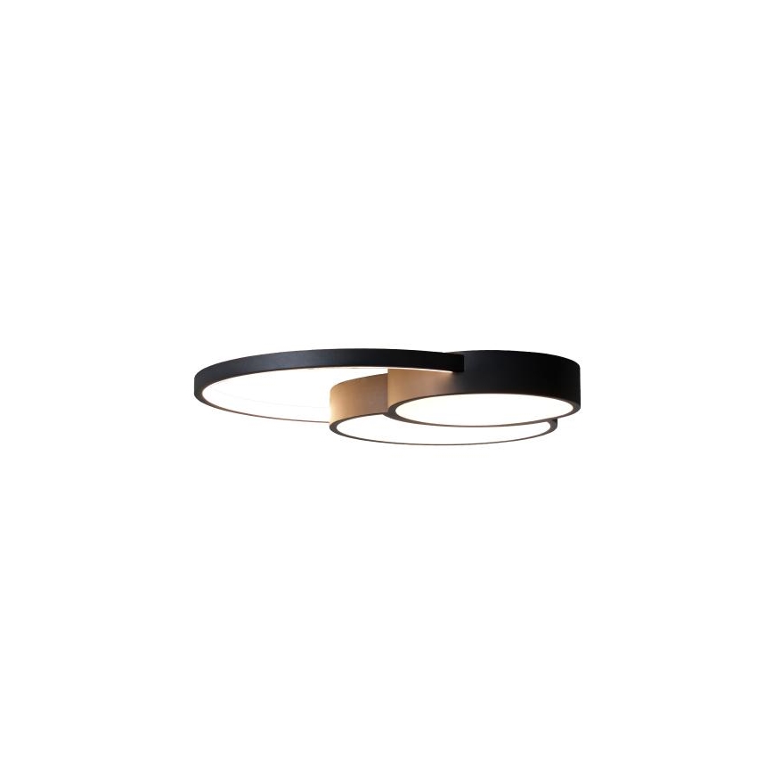 Dimmbare LED-Deckenleuchte LED/60W/230V 3000-6500K schwarz + Fernbedienung