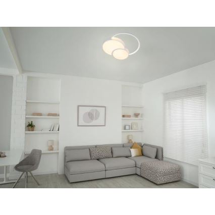 Dimmbare LED-Deckenleuchte LED/60W/230V 3000-6500K weiß + Fernbedienung