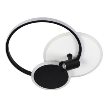 Dimmbare LED-Deckenleuchte LED/65W/230V 3000-6500K weiß/schwarz + Fernbedienung