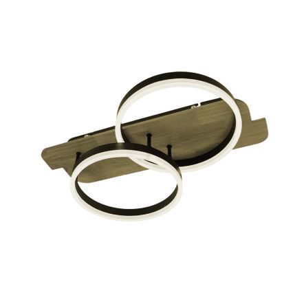 Dimmbare LED-Deckenleuchte LED/70W/230V 3000-6500K Eiche + Fernbedienung