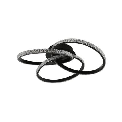 Dimmbare LED-Deckenleuchte LED/70W/230V 3000-6500K schwarz + Fernbedienung