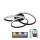 Dimmbare LED-Deckenleuchte LED/70W/230V 3000-6500K schwarz + Fernbedienung