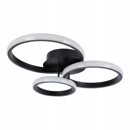 Dimmbare LED-Deckenleuchte LED/70W/230V 3000-6500K schwarz + Fernbedienung