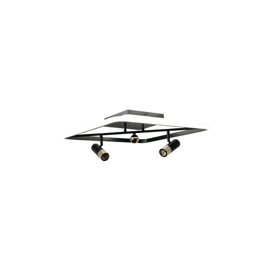 Dimmbare LED-Deckenleuchte LED/70W/230V 3000-6500K schwarz + Fernbedienung