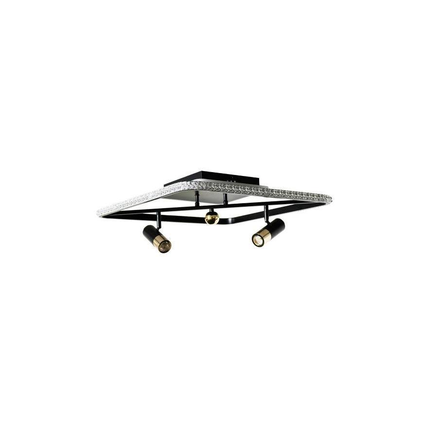 Dimmbare LED-Deckenleuchte LED/70W/230V 3000-6500K schwarz + Fernbedienung