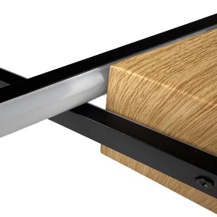 Dimmbare LED-Deckenleuchte LED/75W/230V 3000-6500K braun/schwarz + Fernbedienung