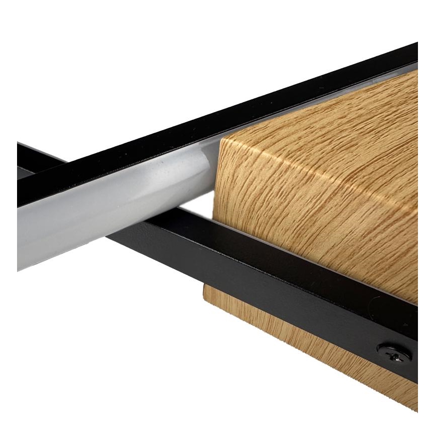Dimmbare LED-Deckenleuchte LED/75W/230V 3000-6500K braun/schwarz + Fernbedienung