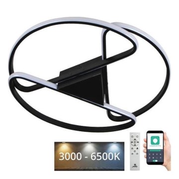Dimmbare LED-Deckenleuchte LED/75W/230V 3000-6500K schwarz + Fernbedienung