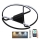 Dimmbare LED-Deckenleuchte LED/75W/230V 3000-6500K schwarz + Fernbedienung