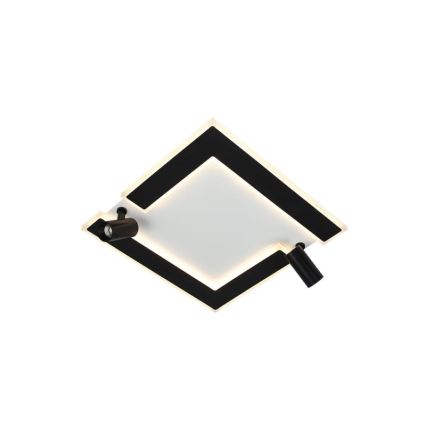 Dimmbare LED-Deckenleuchte LED/80W/230V 3000-6500K schwarz + Fernbedienung