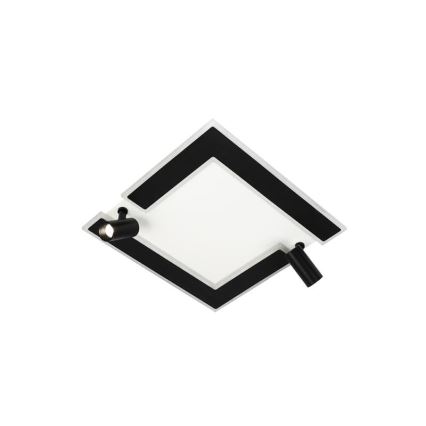 Dimmbare LED-Deckenleuchte LED/80W/230V 3000-6500K schwarz + Fernbedienung