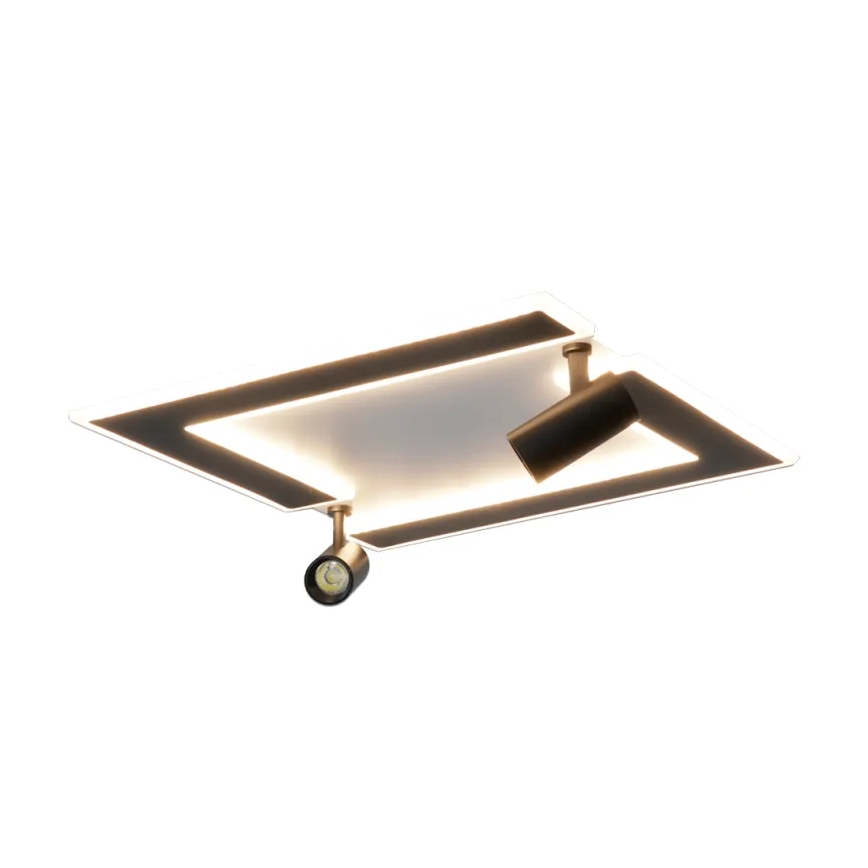 Dimmbare LED-Deckenleuchte LED/80W/230V 3000-6500K schwarz + Fernbedienung