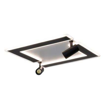 Dimmbare LED-Deckenleuchte LED/80W/230V 3000-6500K schwarz + Fernbedienung