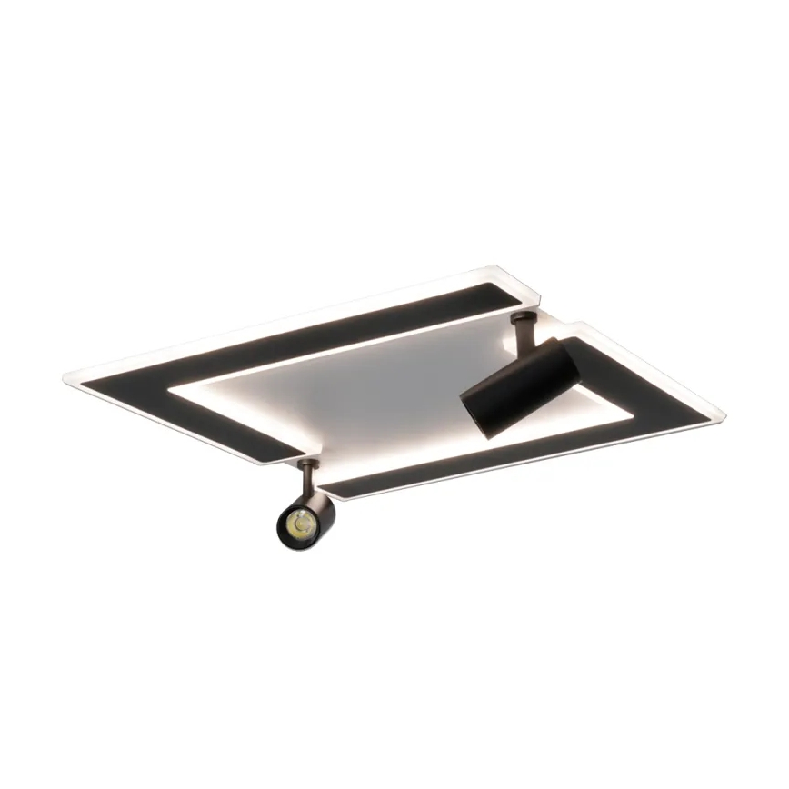 Dimmbare LED-Deckenleuchte LED/80W/230V 3000-6500K schwarz + Fernbedienung