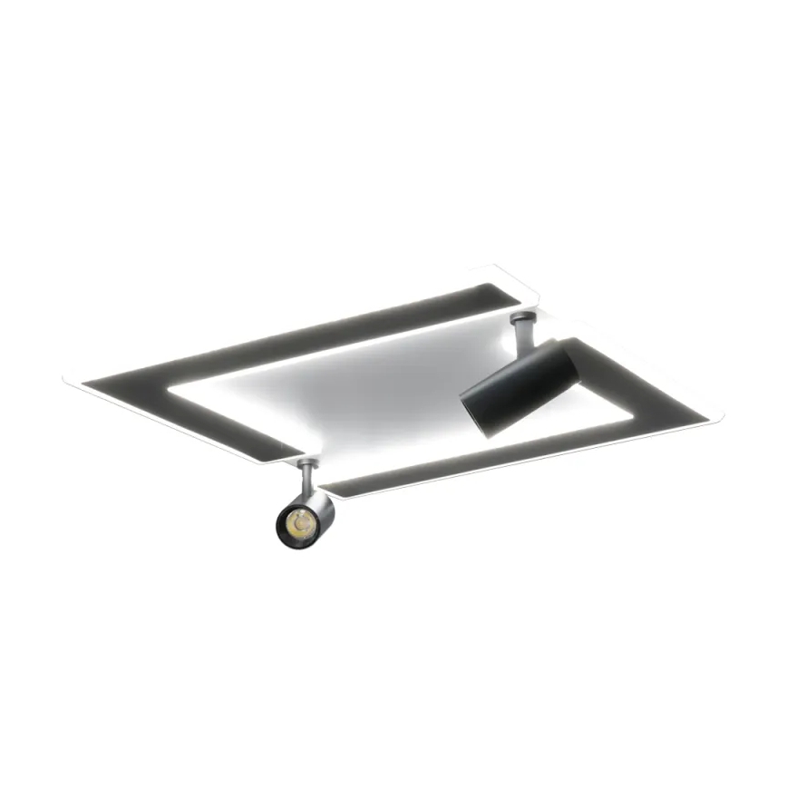 Dimmbare LED-Deckenleuchte LED/80W/230V 3000-6500K schwarz + Fernbedienung