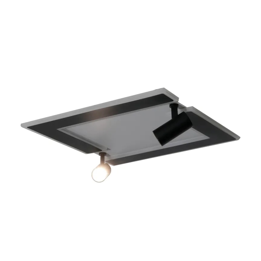 Dimmbare LED-Deckenleuchte LED/80W/230V 3000-6500K schwarz + Fernbedienung