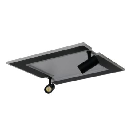 Dimmbare LED-Deckenleuchte LED/80W/230V 3000-6500K schwarz + Fernbedienung