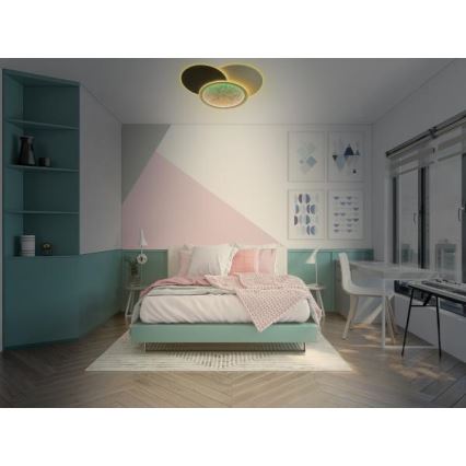 Dimmbare LED-Deckenleuchte LED/80W/230V 3000-6500K weiß + Fernbedienung