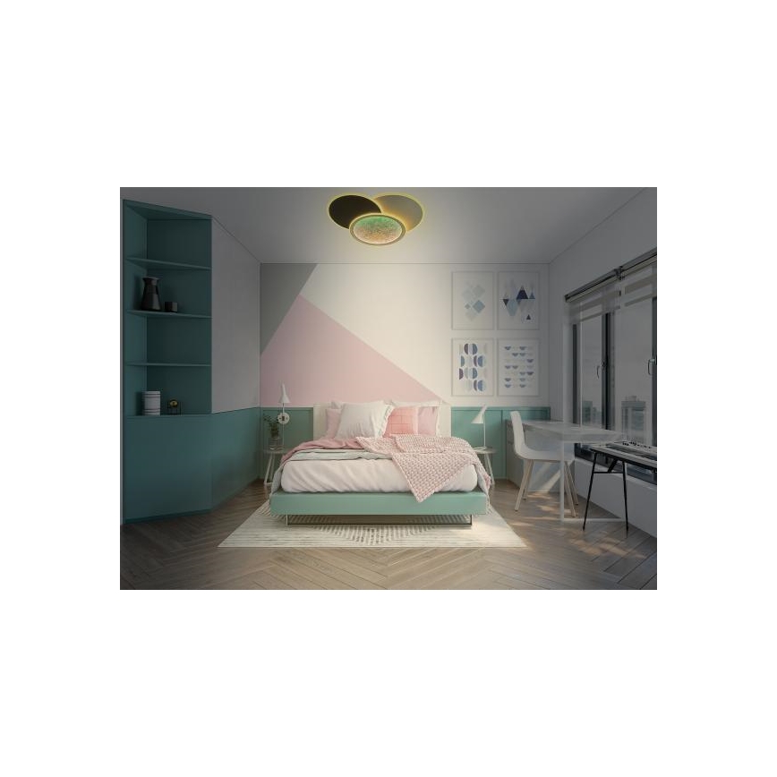 Dimmbare LED-Deckenleuchte LED/80W/230V 3000-6500K weiß + Fernbedienung