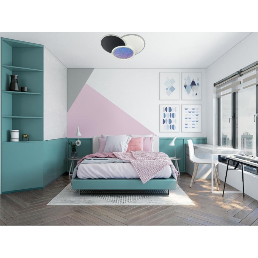Dimmbare LED-Deckenleuchte LED/80W/230V 3000-6500K weiß + Fernbedienung