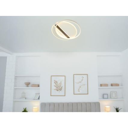 Dimmbare LED-Deckenleuchte LED/80W/230V 3000-6500K weiß + Fernbedienung