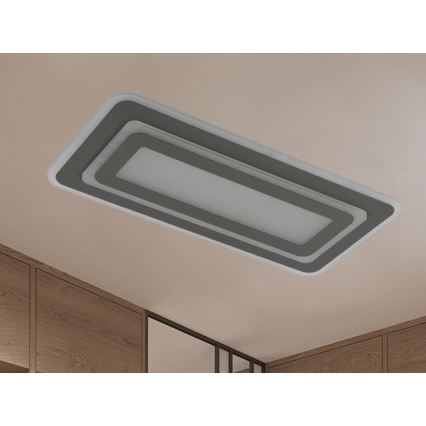 Dimmbare LED-Deckenleuchte LED/85W/230V 3000-6500K grau + Fernbedienung