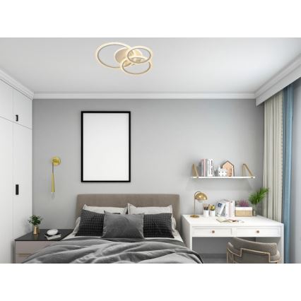 Dimmbare LED-Deckenleuchte LED/90W/230V 3000-6500K + Fernbedienung