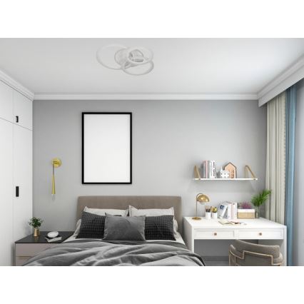 Dimmbare LED-Deckenleuchte LED/90W/230V 3000-6500K + Fernbedienung