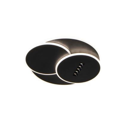 Dimmbare LED-Deckenleuchte LED/90W/230V 3000-6500K schwarz + Fernbedienung
