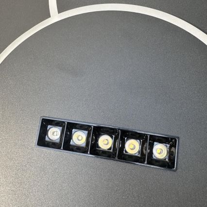 Dimmbare LED-Deckenleuchte LED/90W/230V 3000-6500K schwarz + Fernbedienung