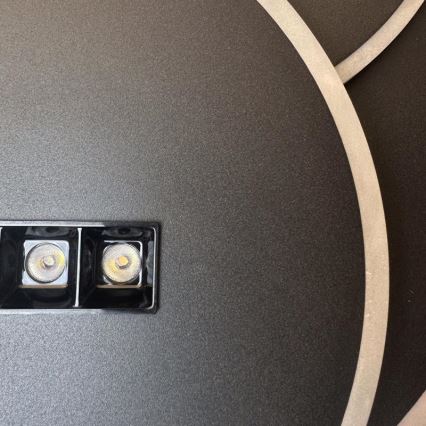 Dimmbare LED-Deckenleuchte LED/90W/230V 3000-6500K schwarz + Fernbedienung