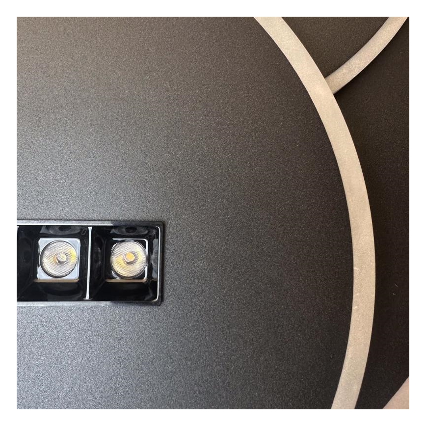 Dimmbare LED-Deckenleuchte LED/90W/230V 3000-6500K schwarz + Fernbedienung