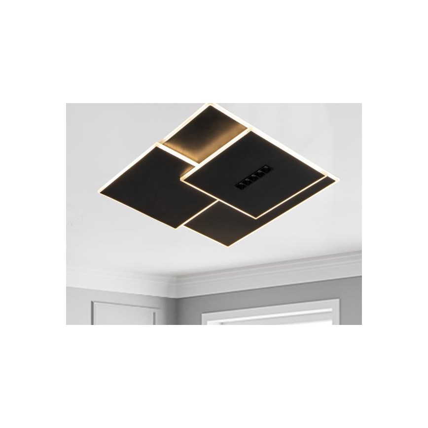 Dimmbare LED-Deckenleuchte LED/95W/230V 3000-6500K schwarz + Fernbedienung