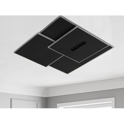 Dimmbare LED-Deckenleuchte LED/95W/230V 3000-6500K schwarz + Fernbedienung