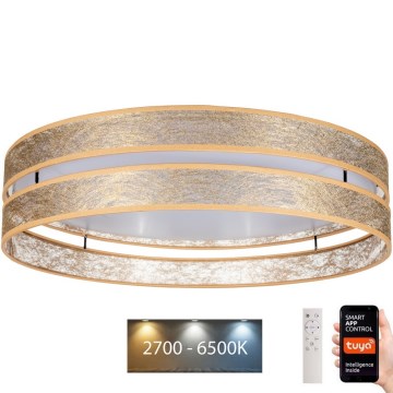 Dimmbare LED-Deckenleuchte LIMA LED/36W/230V 2700-6500K Wi-Fi Tuya + Fernbedienung golden