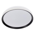 Dimmbare LED-Deckenleuchte LIXAN LED/47W/230V 3000-6500K Ø 38,6 cm Weiß/Schwarz + Fernbedienung