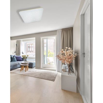 Dimmbare LED-Deckenleuchte MANA LED/60W/230V 2700-6500K 53x53 cm + Fernbedienung