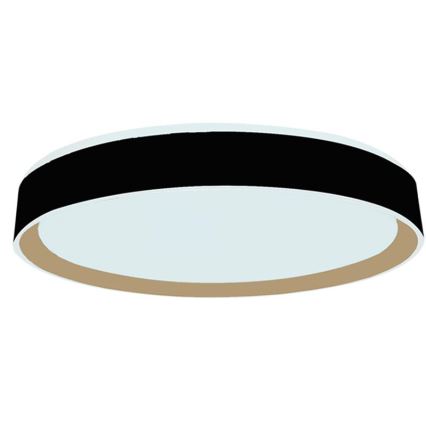 Dimmbare LED-Deckenleuchte mit Sprachsteuerung OPAL LED/48W/230V 2700-6500K schwarz + Fernbedienung