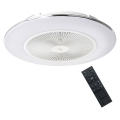 Dimmbare LED-Deckenleuchte mit Ventilator ARIA LED/38W/230V 3000-6000K weiß + Fernbedienung