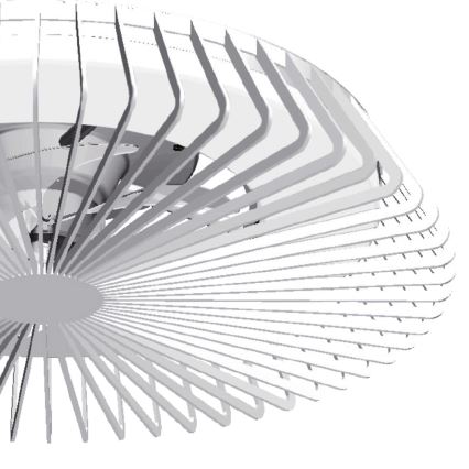Dimmbare LED-Deckenleuchte mit Ventilator HIMALAYA LED/70W/230V + Fernbedienung
