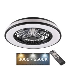 Dimmbare LED-Deckenleuchte mit Ventilator LED/48W/230V 3000-6500K + Fernbedienung