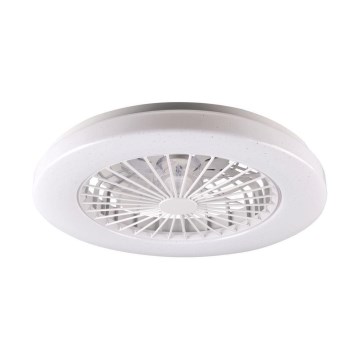 Dimmbare LED-Deckenleuchte mit Ventilator LIBYA LED/48W/230V 3000-6500K weiß + Fernbedienung